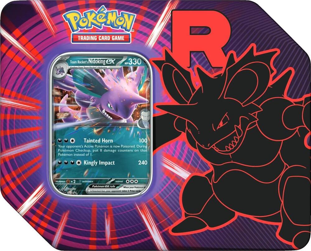 Team Rocket Tin ( Nidoking EX)