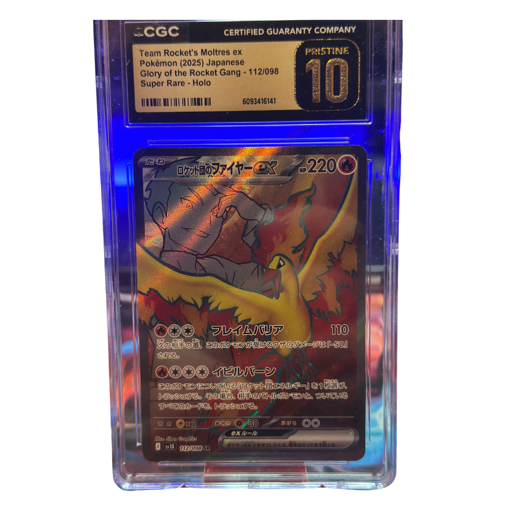 Team Rocket's Moltres ex Pristine 10